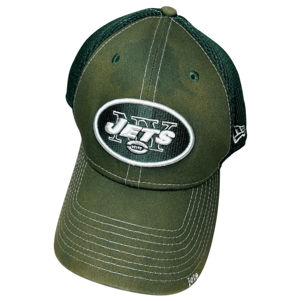 New Era NFL New York Jets Green Mesh Trucker‎ Snapback Hat Small Medium
